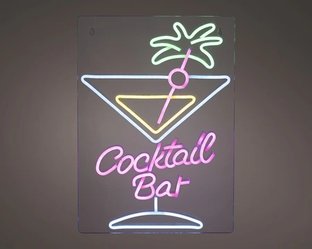 LED Neon Cocktail Bar Wandlamp - afbeelding 2