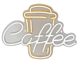 LED Neon Coffee Wandlamp