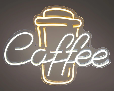 LED Neon Coffee Wandlamp - afbeelding 2