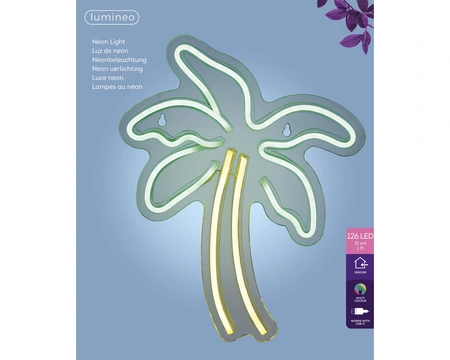 LED Neon Palmtree Wandlamp - afbeelding 3