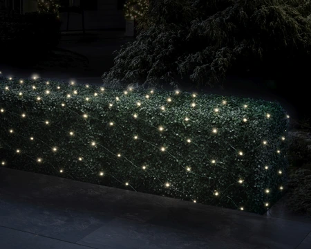 LED Netverlichting - 200x200cm - Lumineo - 180 lampjes warm wit - afbeelding 5
