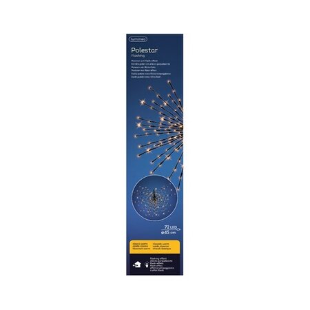 LED Poolster Flashing Ø45cm - Lumineo - 72 lampjes klassiek warm - afbeelding 2