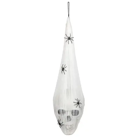 LED Spinnenweb met Schedel (20 X 15 Cm) - afbeelding 2