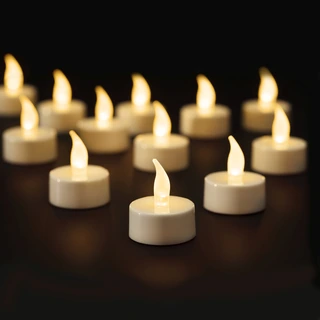 Led theelichtjes wit - set van 12 stuks - afbeelding 3