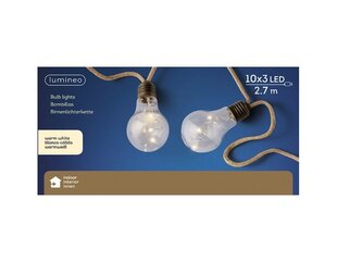 LED Verlichting Henneptouw 270cm - 30lampjes -  Warm wit