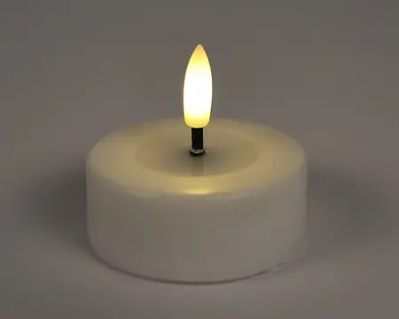 Led Waxinelichtjes Maxi Usb 7x7x3 Wit - 3 stuks - afbeelding 2