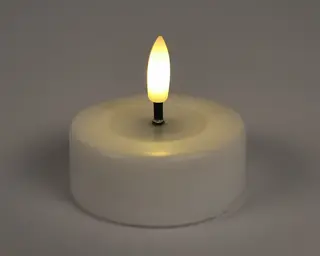 Led Waxinelichtjes Maxi Usb 7x7x3 Wit - 3 stuks - afbeelding 2