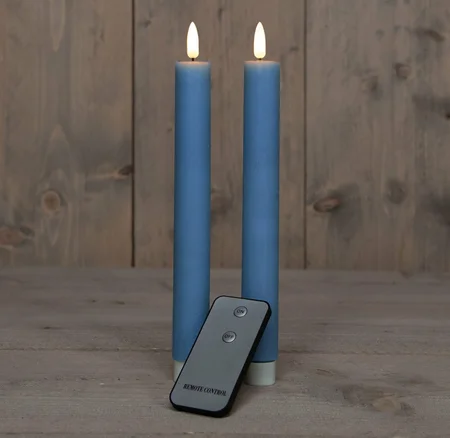 Ledkaars Recht Blauw set van 2 - afbeelding 2