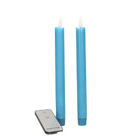 Ledkaars Recht Blauw set van 2 - afbeelding 1