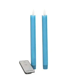 Ledkaars Recht Blauw set van 2 - afbeelding 1