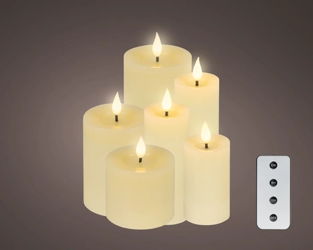 Ledkaarsen Creme Wax - set van 6 stuks - afbeelding 3