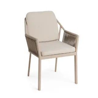 Liv Dining Chair Stackable Champagne - Tierra Outdoor
