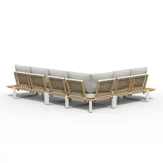 Loungeset Seto Teak - Tierra Outdoor - Creme White