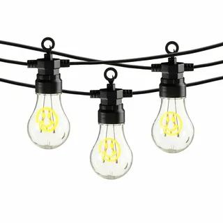 Luca Lighting Smiley Lichtsnoer Geel 450 cm IP44 Voor Buiten