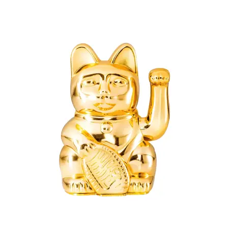 Lucky Cat - Waving Cat - Shiny Gold
