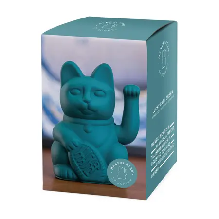 Lucky Cat - Zwaaiende Kat Groen - afbeelding 4