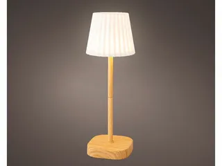 Lumineo Led Tafellamp Oplaadbaar H34cm - Houtkleur - afbeelding 2