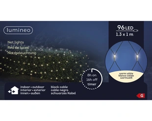 LUMINEO Netverlichting  B130cm - 96 lampjes - warm wit
