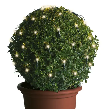 LUMINEO Netverlichting Buxus Led D50cm - 80 lampjes - warm wit - afbeelding 1