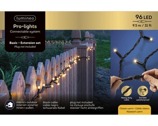 Lumineo Pro-lights Basic Led - L950cm - 96 LED Klassiek Warm