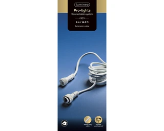 Lumineo Pro-lights verlengsnoer buiten - wit