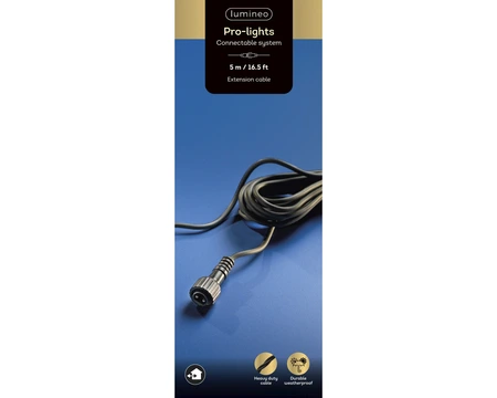 Lumineo Pro-lights verlengsnoer buiten - zwart - afbeelding 1