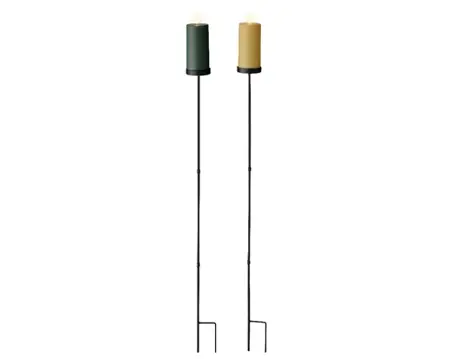 Lumineo Solar Kaars op steker 117cm - Geel of Groen (assorti) - afbeelding 1