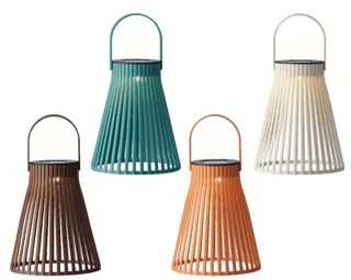 Lumineo Solar Lantaarn Plastic H.18.5cm - Diverse kleuren - afbeelding 1