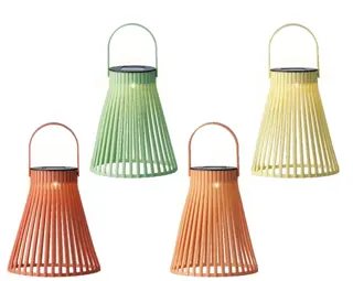 Solar LED Lantaarn – 18,5 cm – Diverse Kleuren – Warm Wit Licht