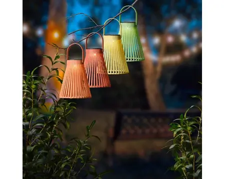 Lumineo Solar LED Lantaarn – 18,5 cm – Diverse Kleuren - afbeelding 2