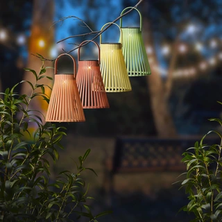 Lumineo Solar LED Lantaarn - 18,5cm - Diverse Kleuren - afbeelding 2
