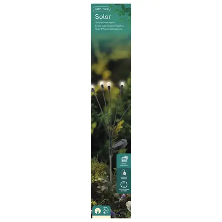 Lumineo - Solar Stake Light H70cm Zwart - afbeelding 2