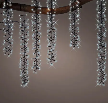 Lumineo Tree Cascade Twinkle 6x2m - 480LED Koel Wit - afbeelding 3