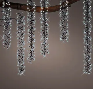 Lumineo Tree Cascade Twinkle 6x2m - 480LED Koel Wit - afbeelding 3