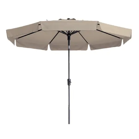 Madison Parasol Flores Luxe rond 300 cm ecru