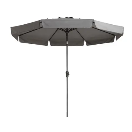 Madison Flores Luxe Stokparasol Rond Ø300cm - Lichgrijs - afbeelding 1