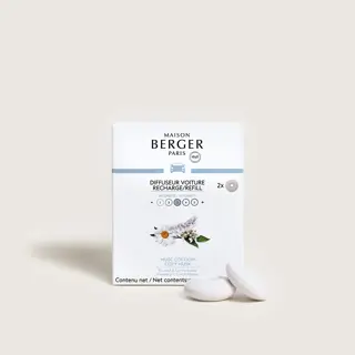 Navulling Maison Berger Auto Diffuser – Musc Cocoon (2 st.)