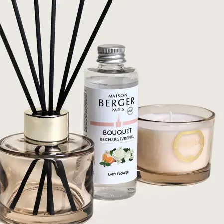 Maison Berger Giftset Duo Mini Parfumsticks & Geurkaars Eternity Nude - Lady Flower - afbeelding 4