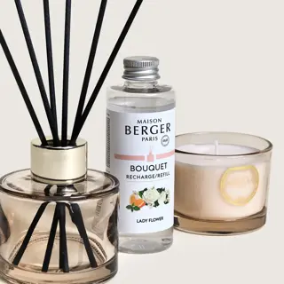 Maison Berger Giftset Duo Mini Parfumsticks & Geurkaars Eternity Nude - Lady Flower - afbeelding 4