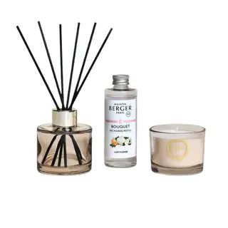 Maison Berger Giftset Lady Flower - Duo Mini Eternity - Parfumsticks 90ml + Kaars - afbeelding 2