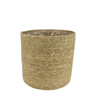 Mand Stef Zeegras D22h20cm Naturel