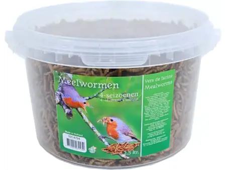 Meelwormen Emmer 4-seizoenen 2.5l - afbeelding 1