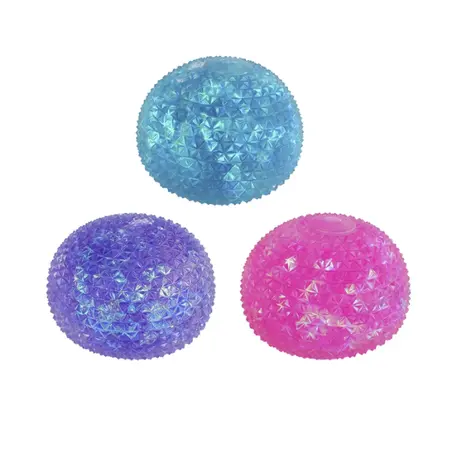 Mega Kristal Sugar Squeezeball (paars, blauw of roze) - afbeelding 1