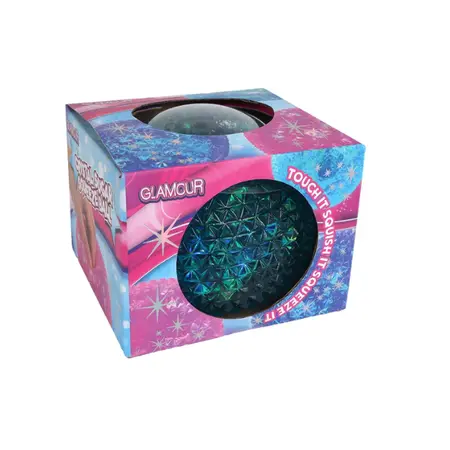 Mega Kristal Sugar Squeezeball (paars, blauw of roze) - afbeelding 2