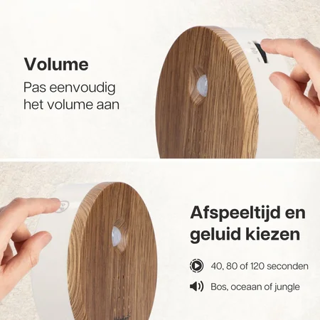 Melodiez Nature Sounds Natuurgeluiden box - Donker Hout - afbeelding 2
