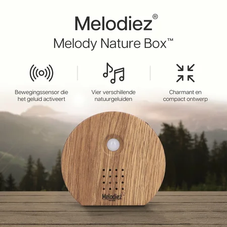 Melodiez Nature Sounds Natuurgeluiden box - Donker Hout - afbeelding 4