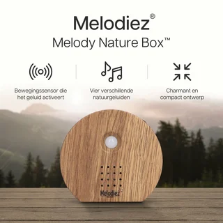 Melodiez Nature Sounds Natuurgeluiden box - Donker Hout - afbeelding 4