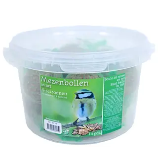 Mezenbol in net 4-seizoenen - Emmer 14 stuks