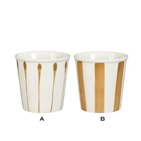 Mica Decorations Beker Elsie D8h8cm Bruin (assorti) - afbeelding 2