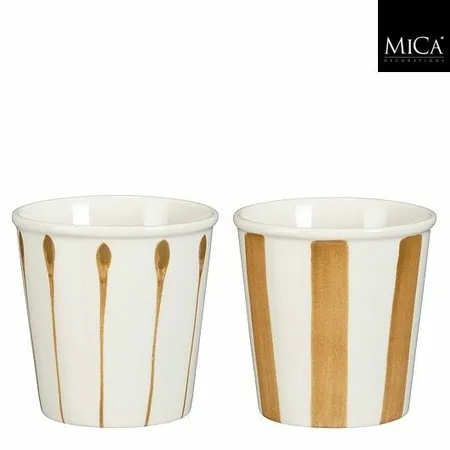 Mica Decorations Beker Elsie D8h8cm Bruin (assorti)